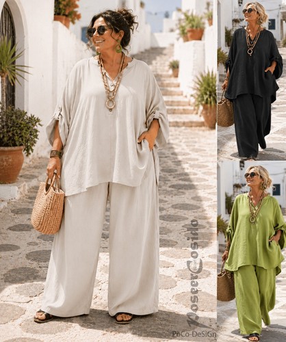 Lagenlook pantalone estivo - pantalone,