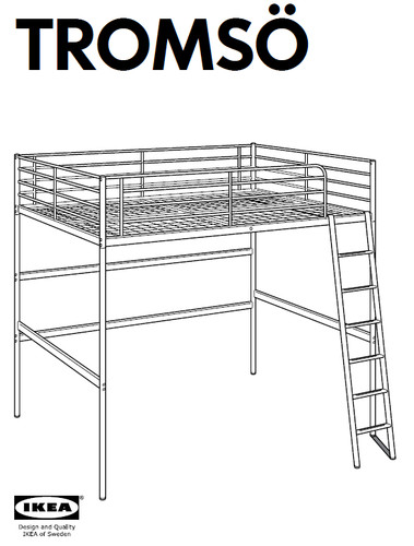 Letto soppalco ikea - soppalco, tromso