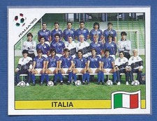 FIGURINA CALCIATORI PANINI ITALIA 90 - RECUPERO - N.41 SQUADRA - ITALIA