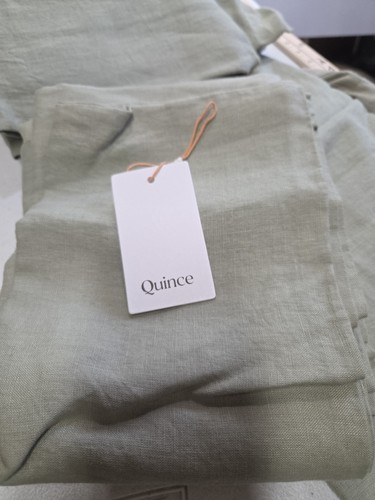 Quince 100 linen queen - linen, sheet