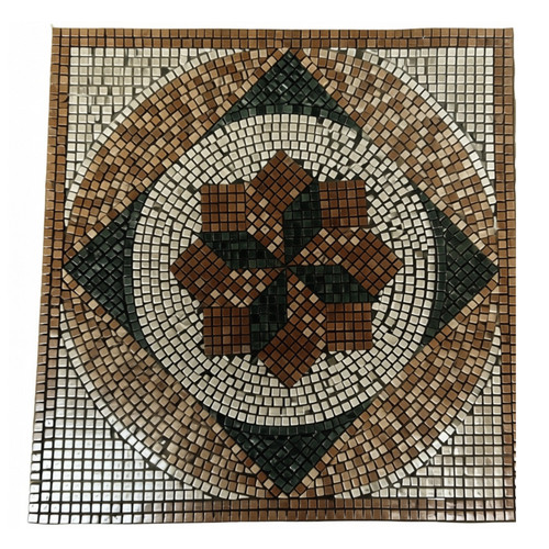 Rosone mosaico marmo intarsio - marmo,