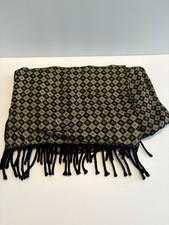 Sciarpa uomo Modena vintage - seta nera con fodera in lana di agnello - Made in Italy