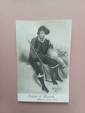 CARTOLINA GALLERIA COSTUMI SARDI MAUREDDU FORMATO PICCOLO NON VIAGGIATA