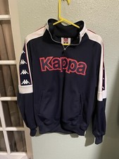 Giacca da pista Kappa vintage anni 90 uomo M rosso navy cerniera