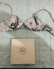 reggiseno La Perla argento con paillettes 