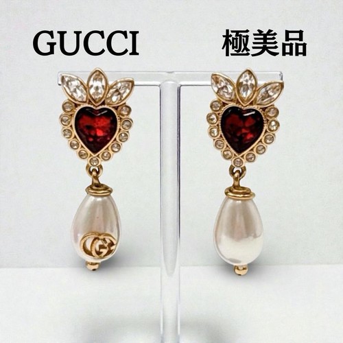 Orecchini gucci perla doppio - perla, g