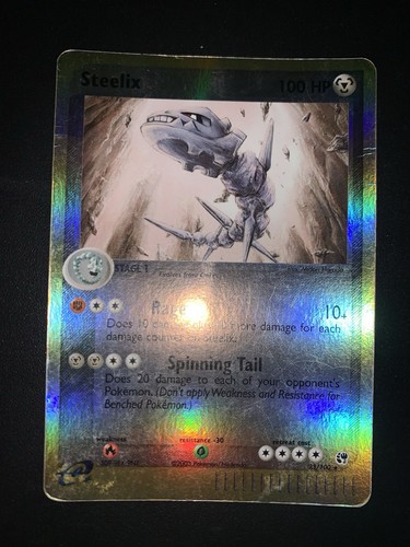 Card pokémon 100 steelix - pokémon, 23/100