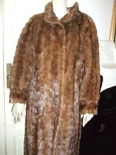 CAPPOTTO PELLICCIA COAT MANTEL LUNGO FUR PELZ VISONE MINK NERZ MIELE 48/50/52