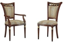 SEDIA/CAPOTAVOLA IN LEGNO IMBOTTITA E RIVESTITA CON TESSUTI E ECOPELLE LUSSO 145