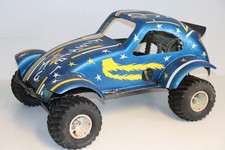 Vintage RC modello VW Maggiolino Beetle Baja Bug 80 cm buggy 1:5 vetroresina telaio in metallo