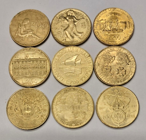 200 lire italia - 9,