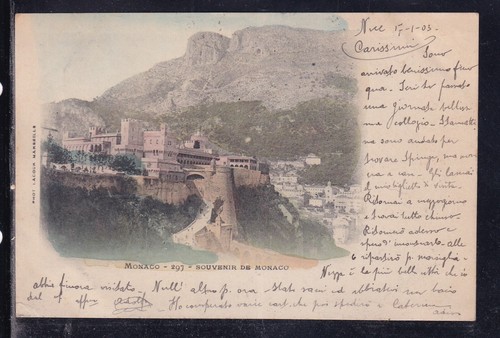 Cartolina monaco souvenir - monaco,