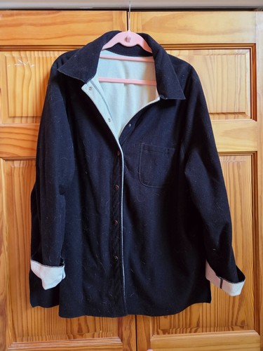 Giacca camicia nero/bianco