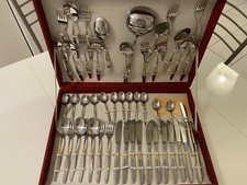 SET POSATE GOTTINGHEN, IN ACCIAIO PLACCATO IN ORO ZECCHINO 24K