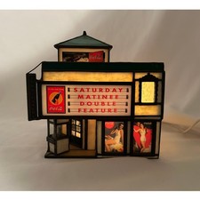 Coca Cola Town Cinema anni 30 edificio in vetro colorato illuminato 1997 edizione limitata