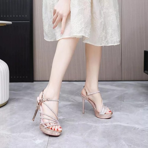 Sandali champagne con - sandali,