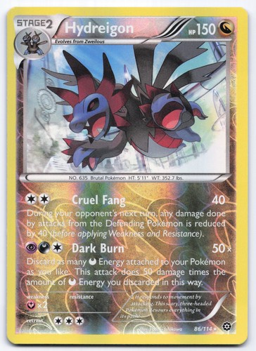 Carta pokemon hydreigon 114 - carta,