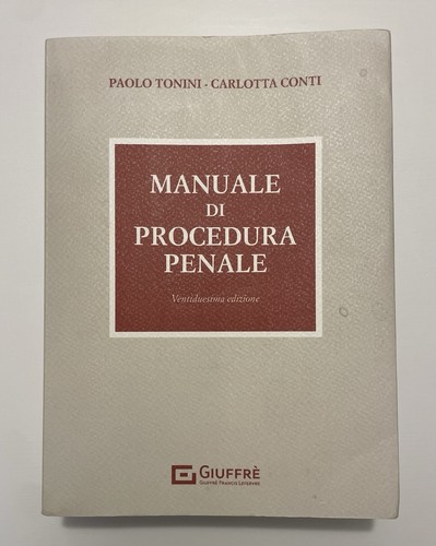 Manuale procedura penale - manuale,