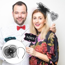  Cappelli da sposa: copricapo floreale con velo in rete e clip - Eleganti