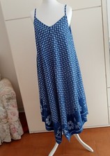 Abito prendisole stampato blu e bianco tg L