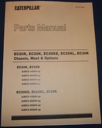 Cat caterpillar ec20k ec25k - ec20k,
