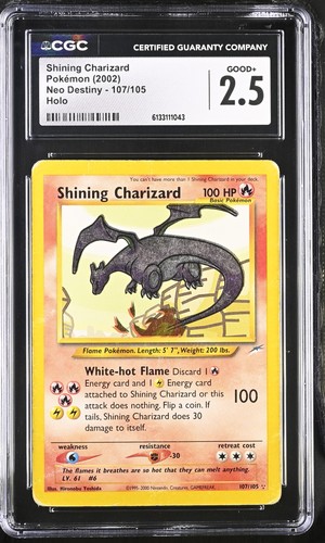 Cgc shining charizard - cgc, 2.5