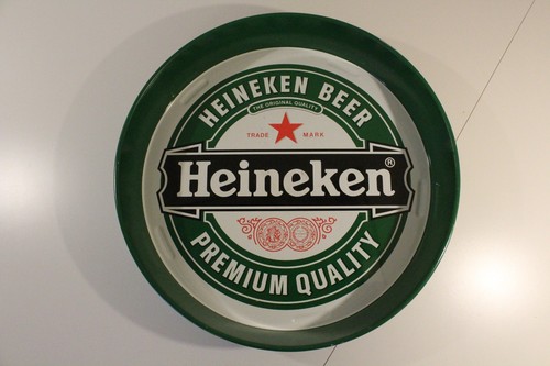 Heineken metal beer tray - heineken,
