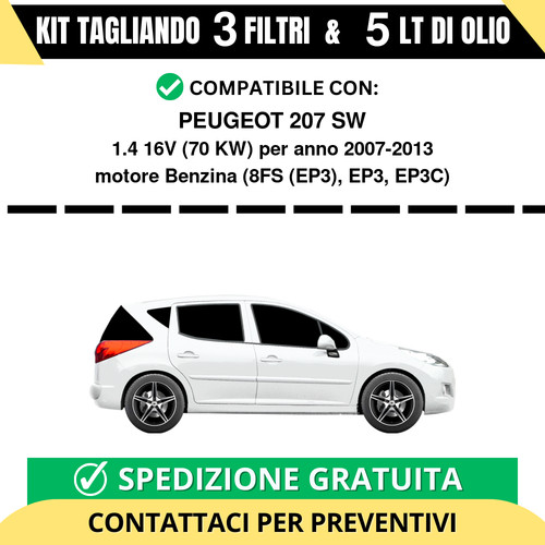 Tagliando per peugeot 207 - per,
