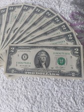  19 Banconote Consecutive Banconota Da 2 Dollari Americani USA 2013 FDS