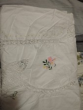 Tovaglia in lino Antica ricamata 250x150cm