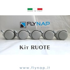 KIT RUOTE SEDIA UFFICIO