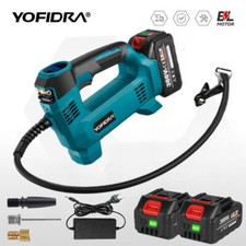 Compressore ad Aria Portatile a Batterie Gonfiatore Pompa Auto Moto con Batteria