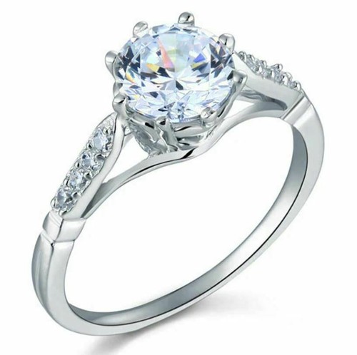 2ct diamanti finti - 2ct, solitario