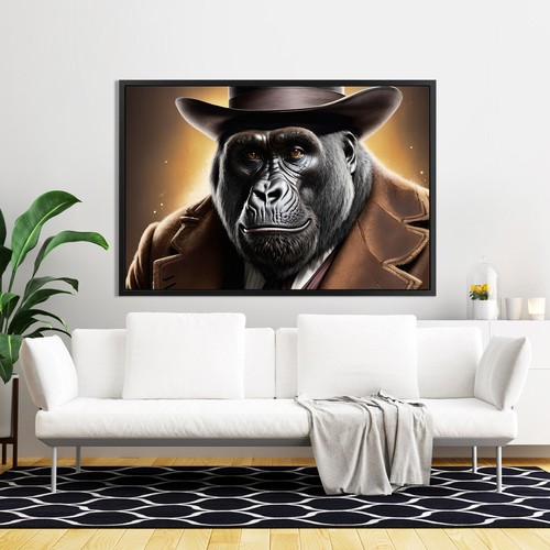 Quadro tela con cornice - su,