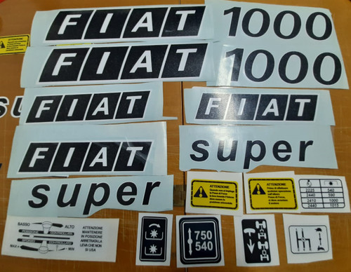 Kit adesivi decalcomanie fiat - kit,