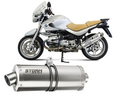 Terminale Scarico Storm by Mivv Oval acciaio inox per Bmw R 1150 R 2000 > 2006