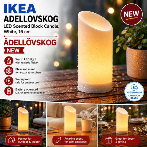 Ikea adellovskog candela led - adellovskog,
