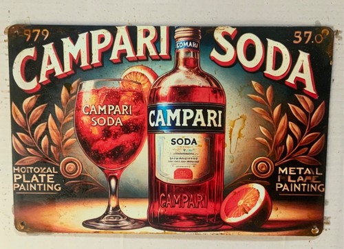 Insegna metallo campari - in, metallo,campari
