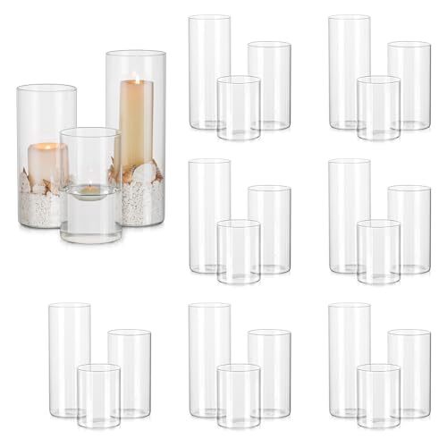 Portacandele vetro vaso - portacandele,
