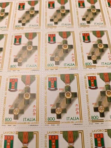 Foglio francobolli italia - 50,