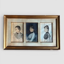 Tre Ritratti Ad Acquerello