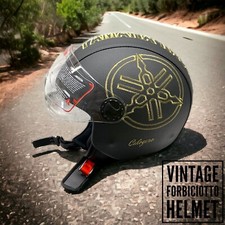 Casco vintage in pelle