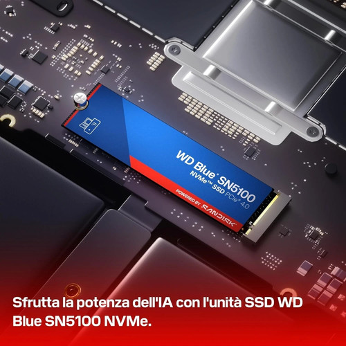Blue sn5100 nvme ssd 500gb - blue,
