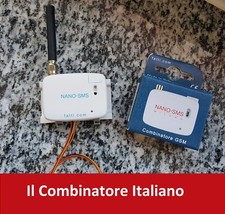 Combinatore Telefonico GSM NANOSMS per Antifurto Allarme 3FILI UNIVERSALE con AI