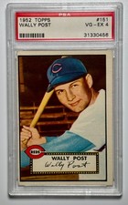 1952 Topps #151 Wally Post PSA