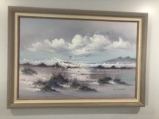 Dipinto olio su tela paesaggio