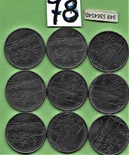 @lotto 9 monete 100 lire del 1978 italia repubblica circolate
