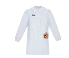 LOL SURPRISE grembiule scuola bimbo asilo con bottoni bianco e rosa G16