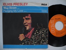 ELVIS PRESLEY Way Down / Pledging My Love 45 7" single 1977 Germany PB 0998 VG+