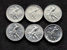 Moneta Da 50 Lire Piccole Rara 1990 91 92 93 94 95 Repubblica Italiana